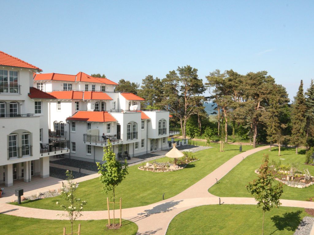 Blick über das Haus Meeresblick bis zum Meer