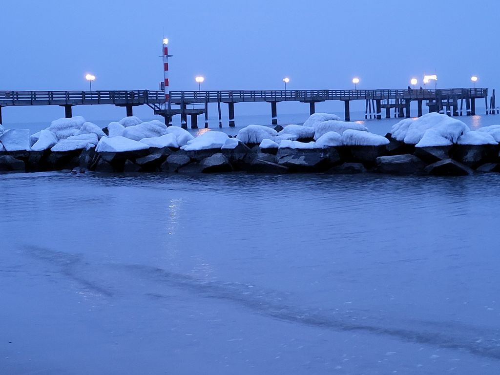 Seebrücke am Abend