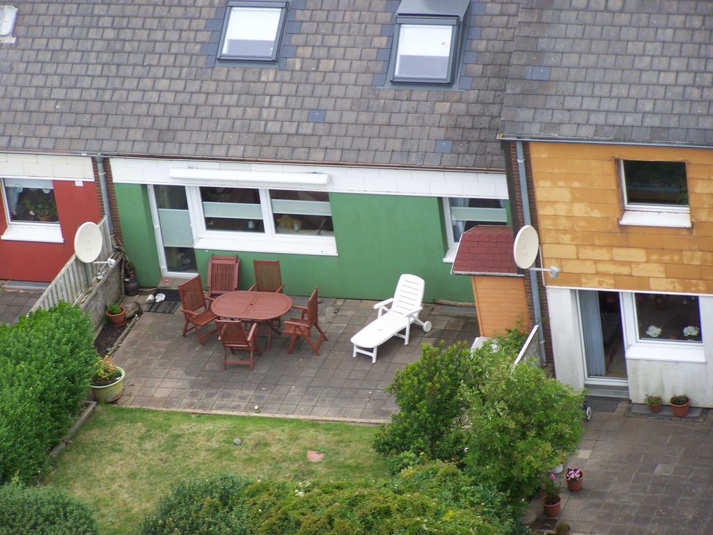 Blick vom Leuchtturm auf die Terrasse