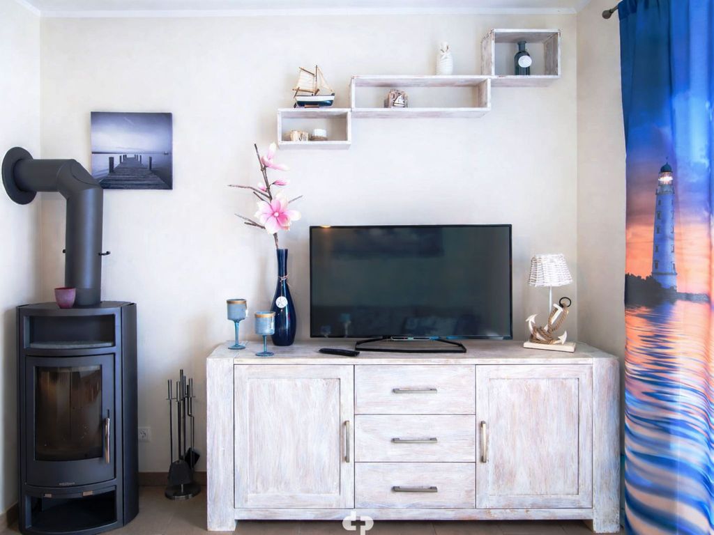 Kamin und TV