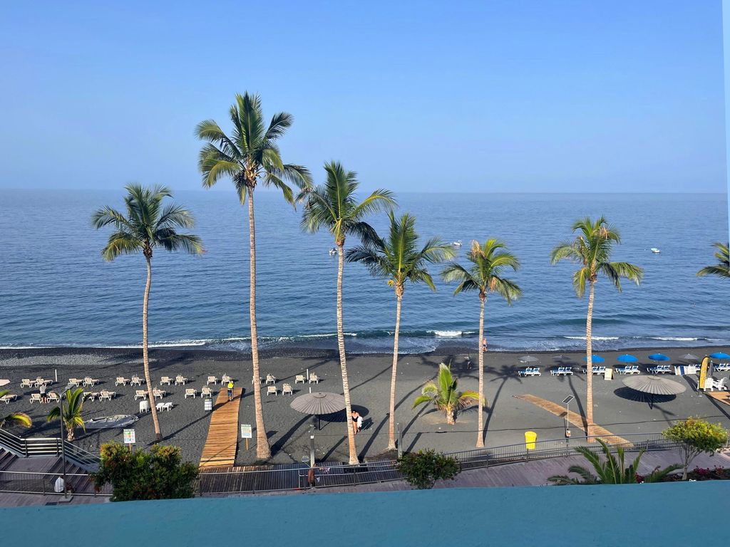Blick auf den Sandstrand