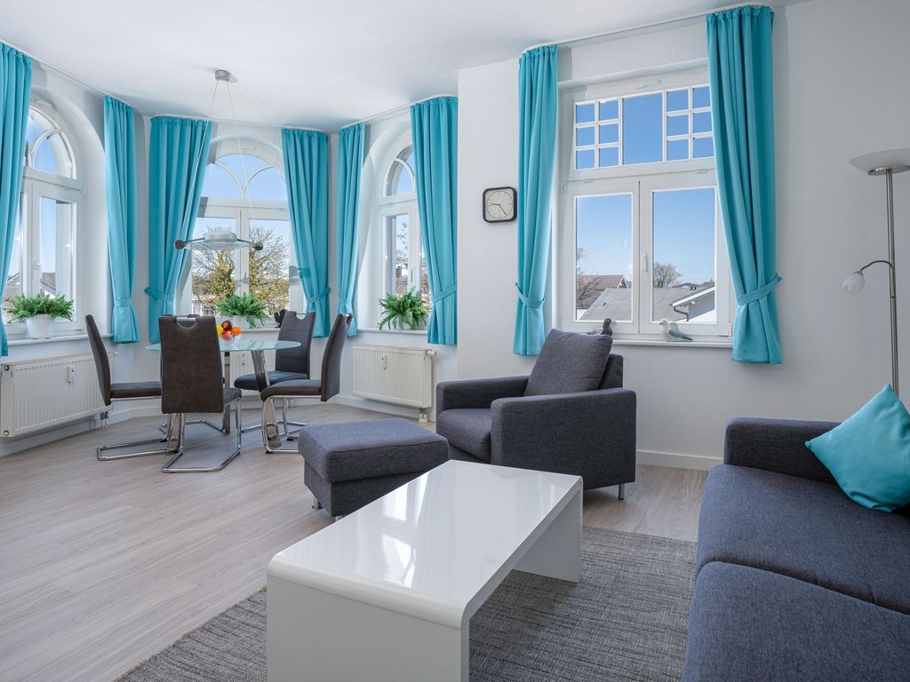 Wohnbereich Ferienwohnung 10 Haus Metropol im Ostseebad Binz