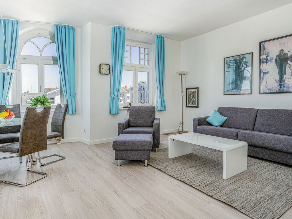 Wohnbereich Ferienwohnung 10 Haus Metropol im Ostseebad Binz