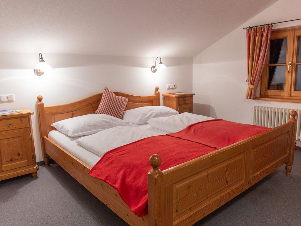 Blick ins Familienzimmer, ein Schlafzimmer, Doppelzimmer für 2 Erwachsene