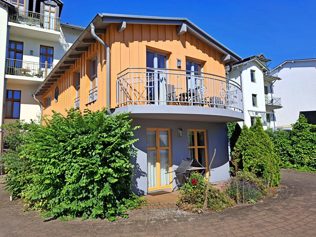 Außenansicht Gartenhaus / Rückseite Villa Bella