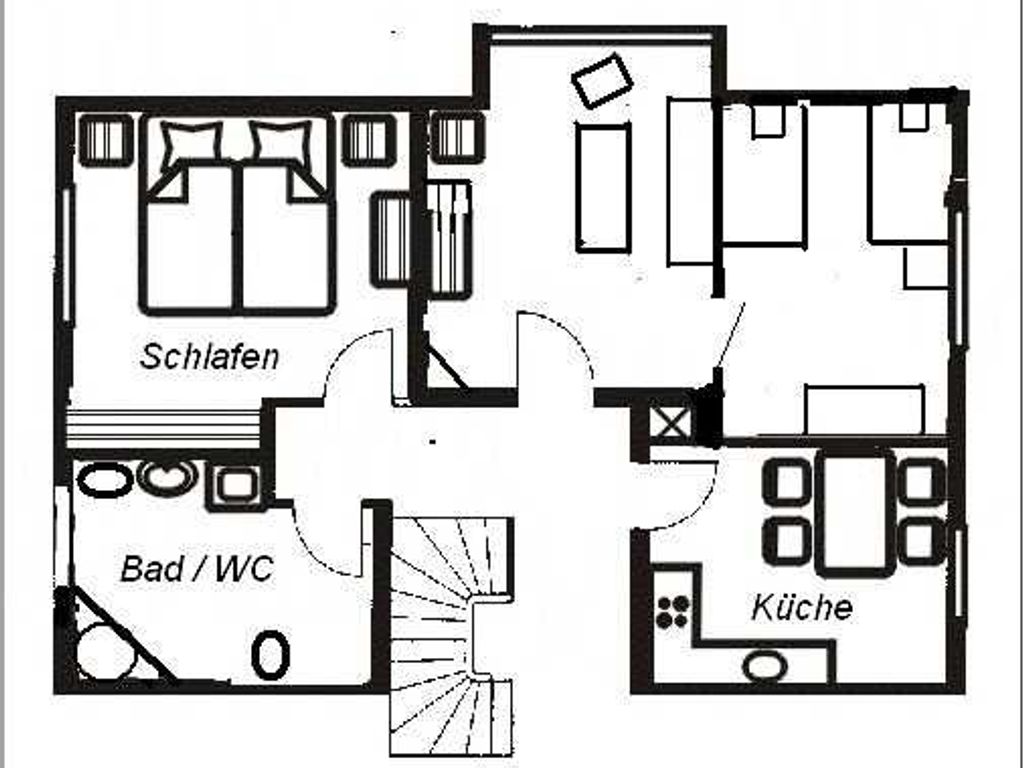 Grundriss der Ferienwohnung