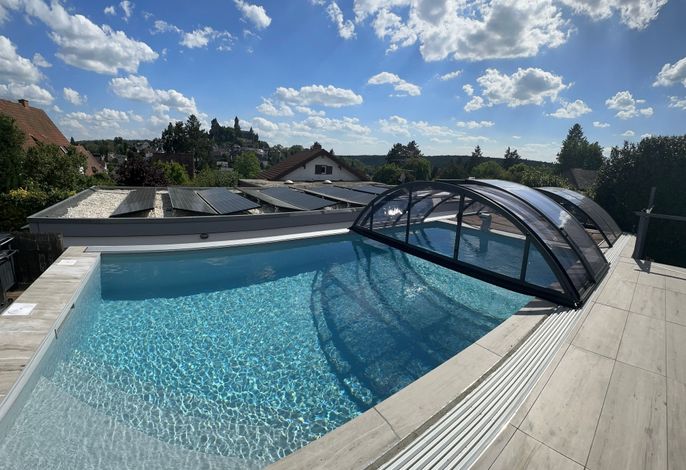 4-Sterne Ferienwohnungen Schlossblick mit privat buchbarem Wellness + Pool