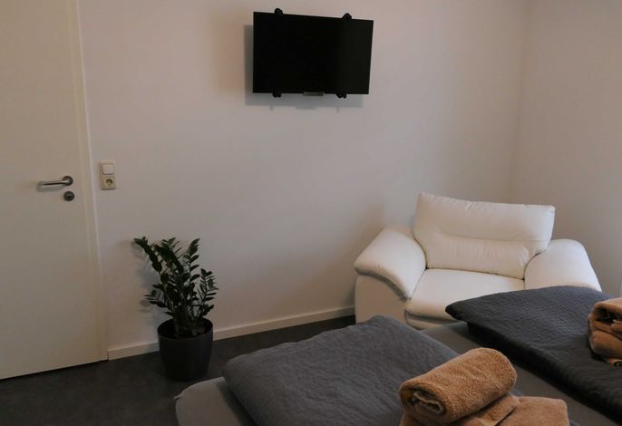 Schlafbereich mit TV