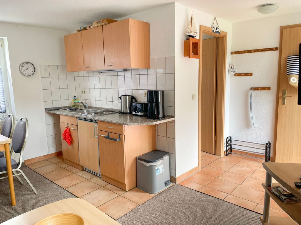 Wohnzimmer mit Küche