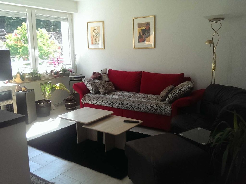 Wohnzimmer mit Schlafcouch 1,60 breit für 2 Personen