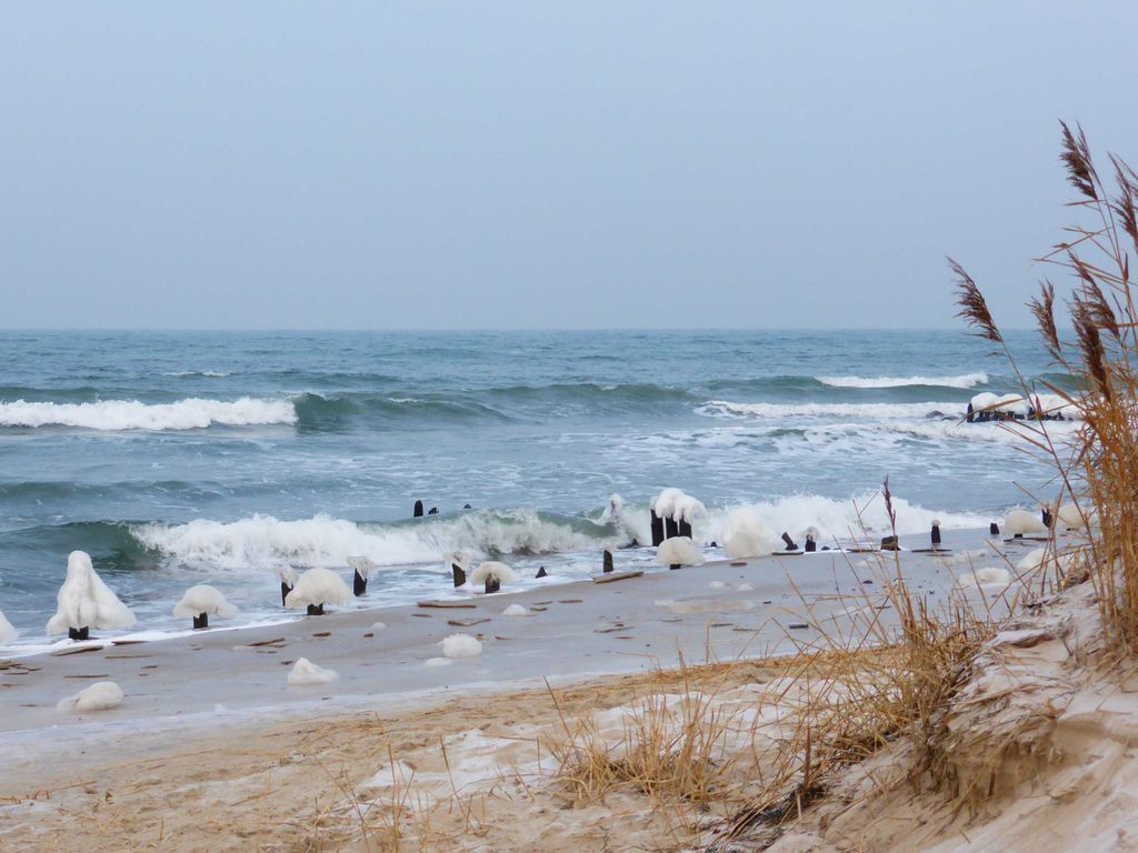 Strand im Winter