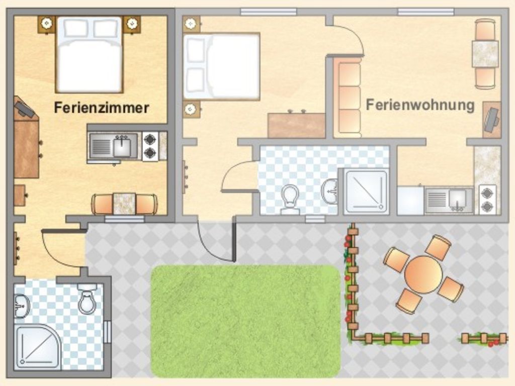 Grundriss Ferienzimmer