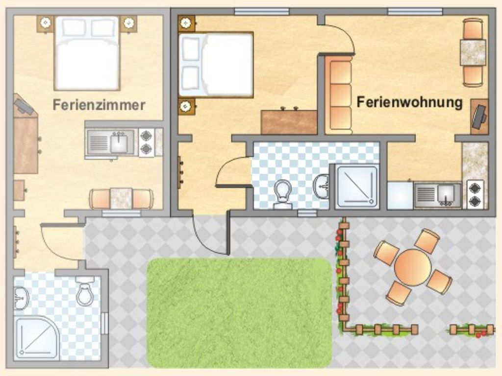 Grundriss Ferienwohnung