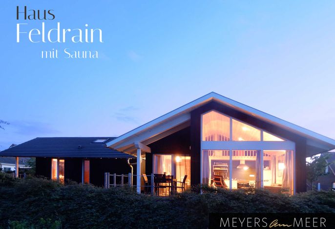 Schwarzes Ferienhaus an der Ostsee FELDRAIN