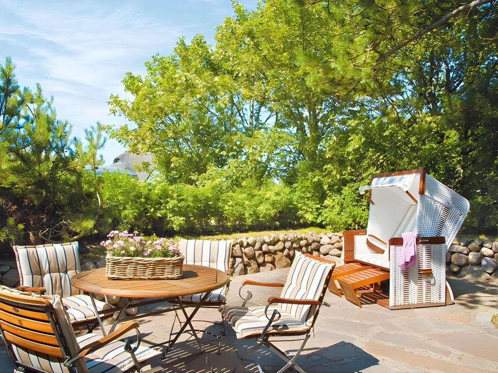 Private Terrasse im Gemeinschaftsgarten