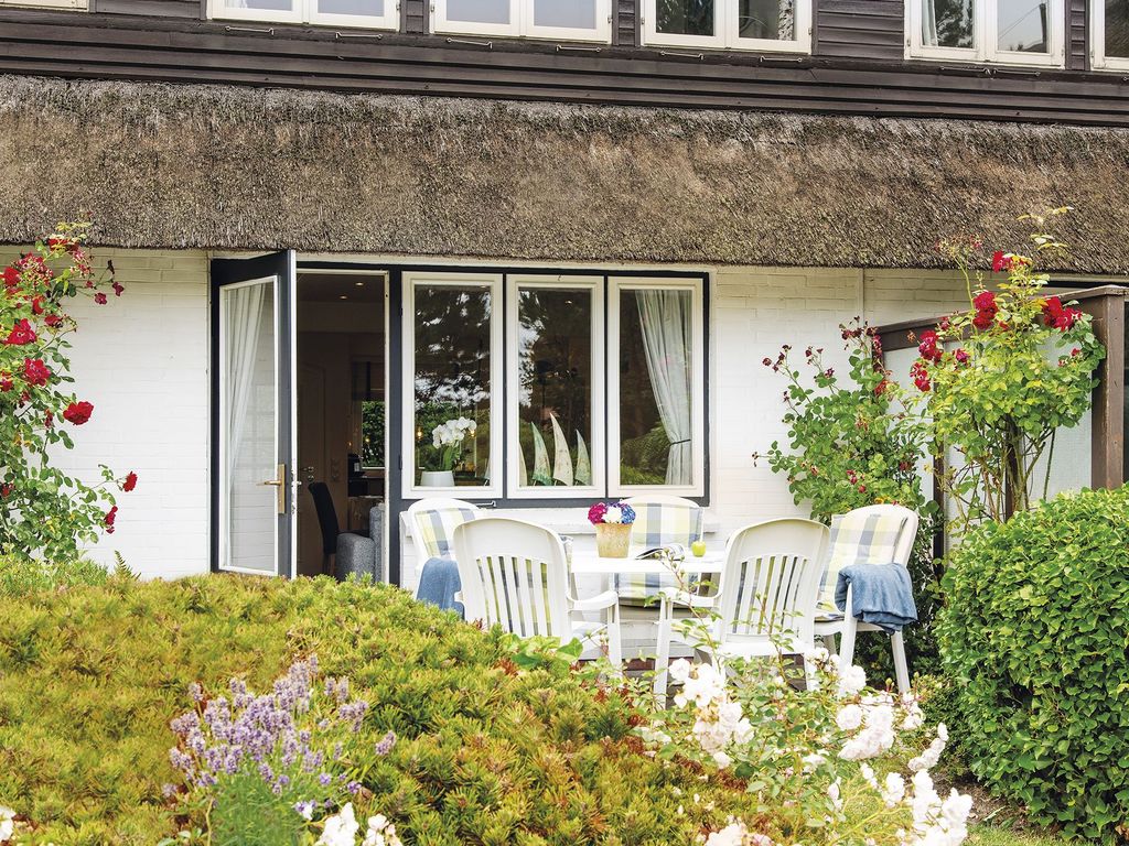 Hübsch eingewachsene Terrasse