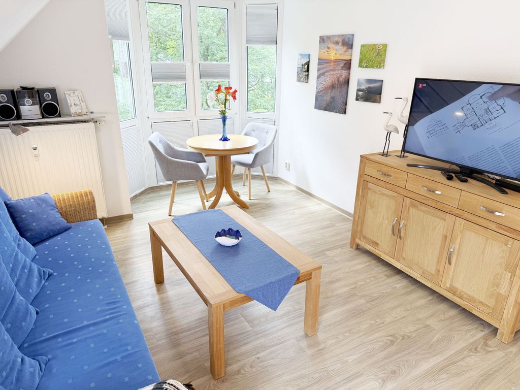 Ferienwohnung Strandmöwe- Wohnzimmer