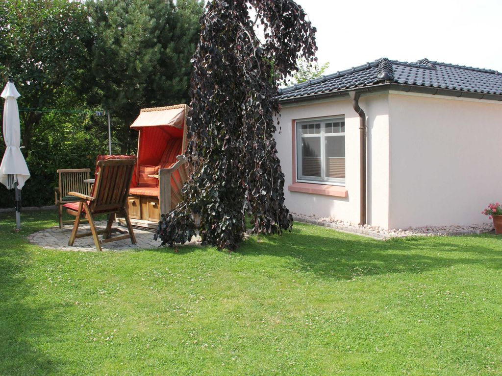 Bungalow mit Terrasse###br###und Strandkorb