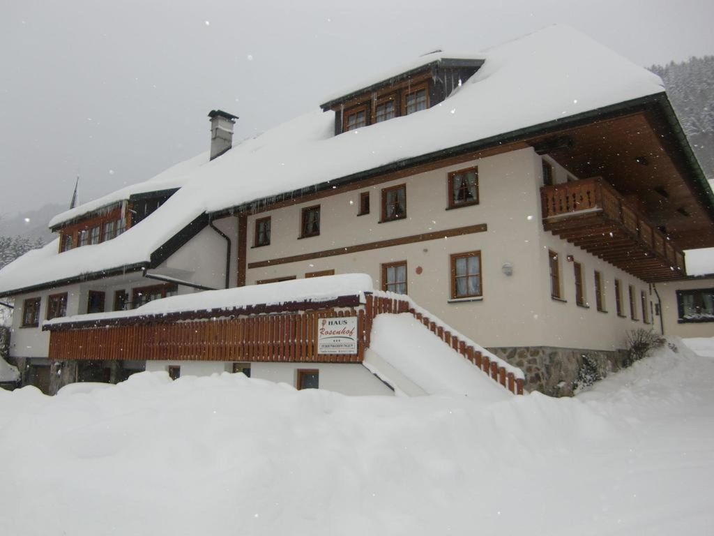 Seitenansicht mit Schnee