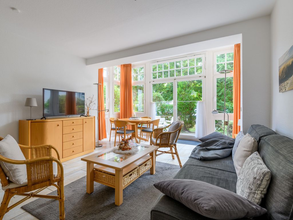 Das gemütliche Wohnzimmer mit Sitzecke