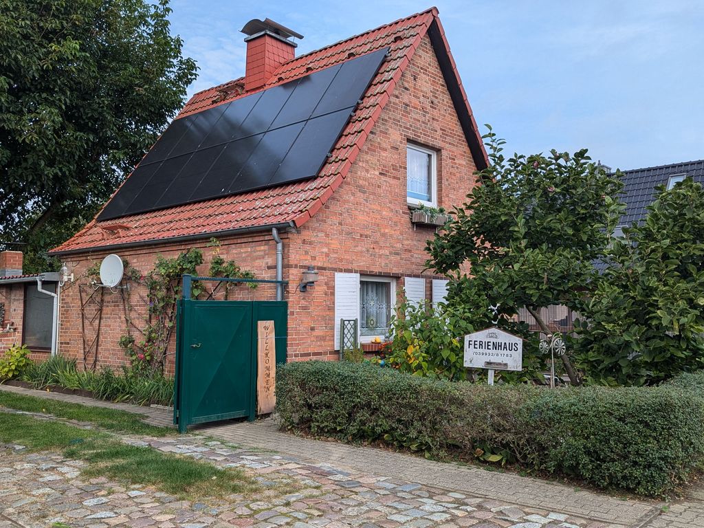 Blick auf das Ferienhaus