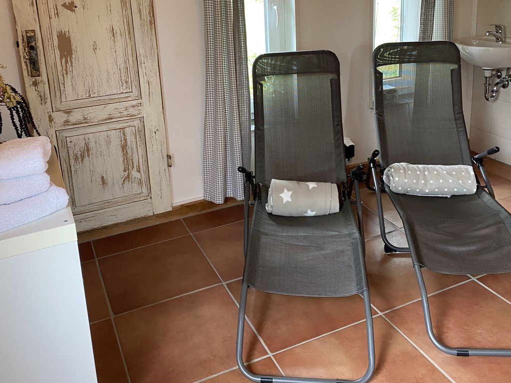 Relaxen nach dem Saunagang