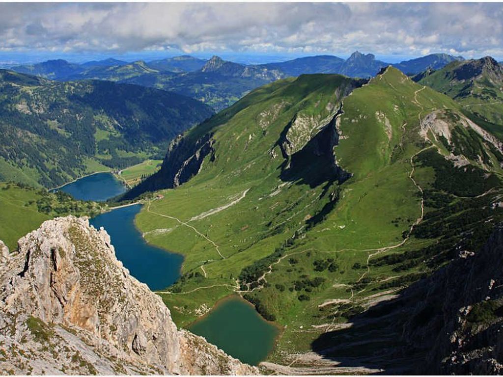 Dreiseenblick von der Lachenspitze