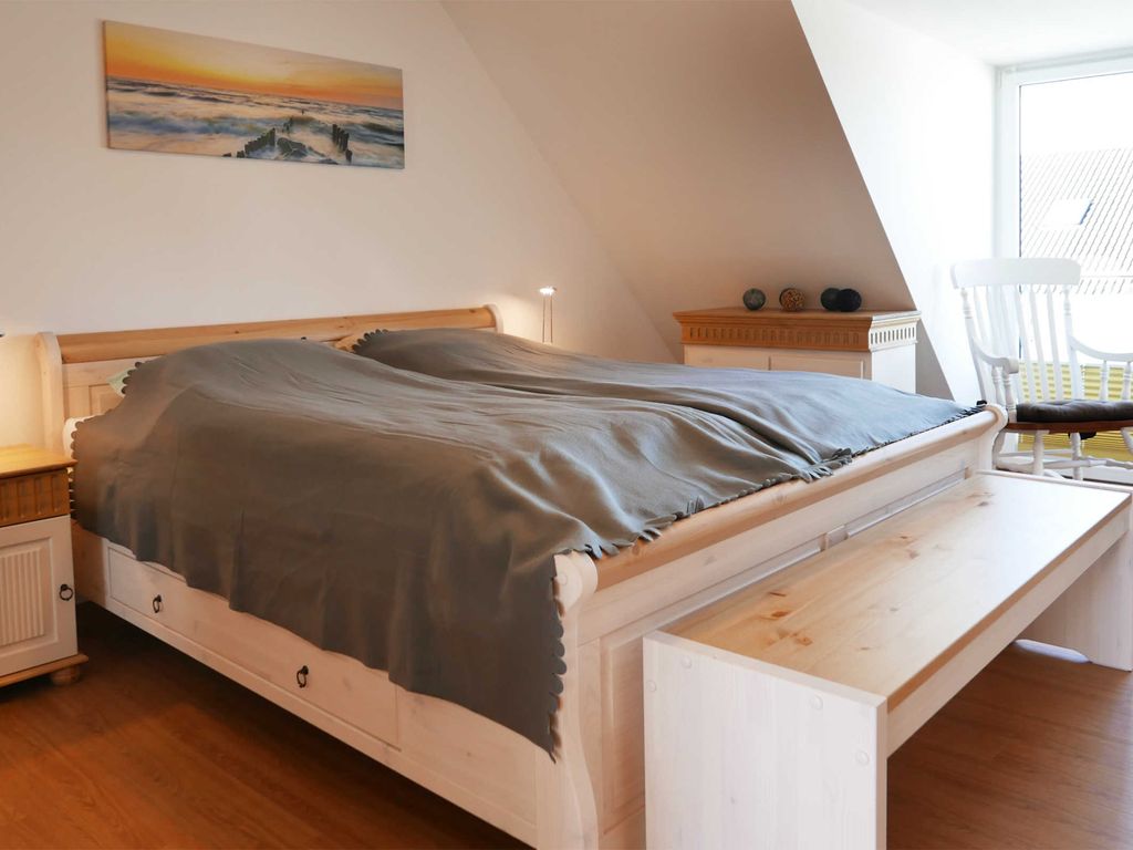 Residenz Strandstraße 31 Baabe – Schlafzimmer mit maritimen Motiven