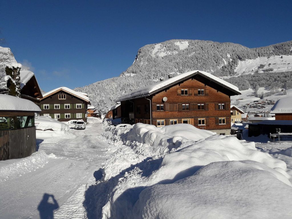 Blick von der Wanderloipe zu unserem Haus