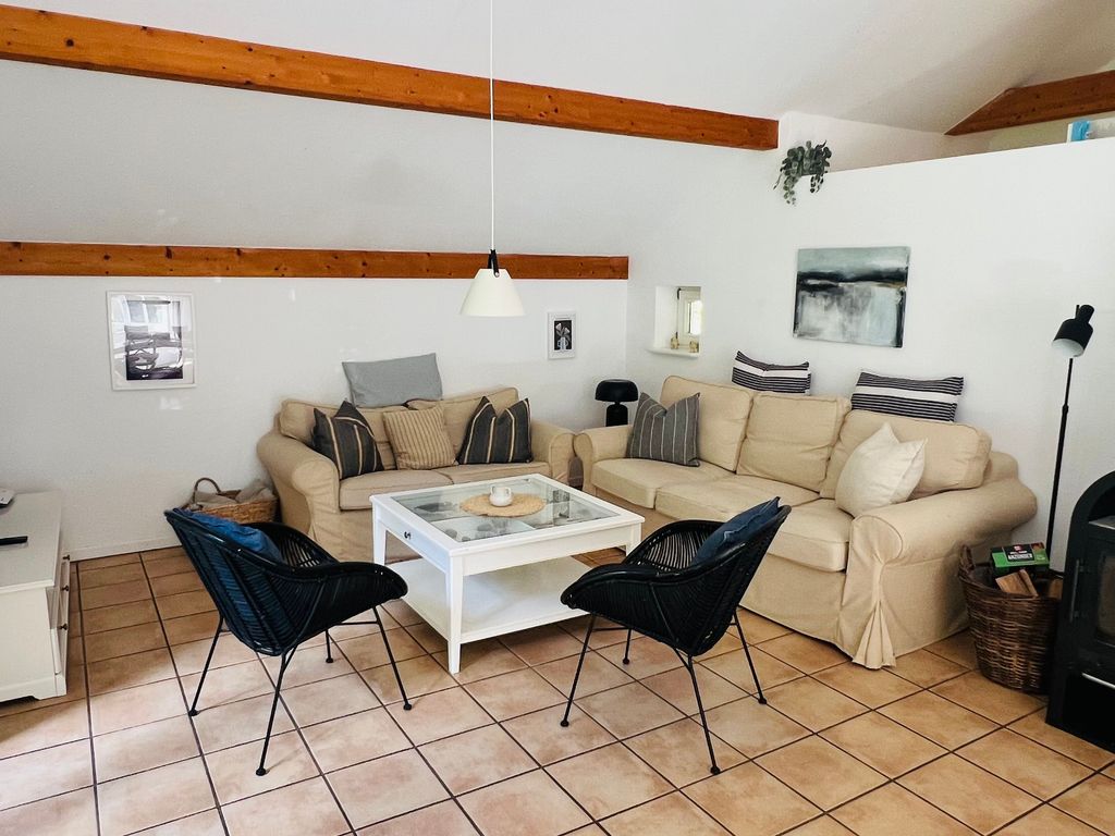 Sitzecke mit Couch und Sesseln