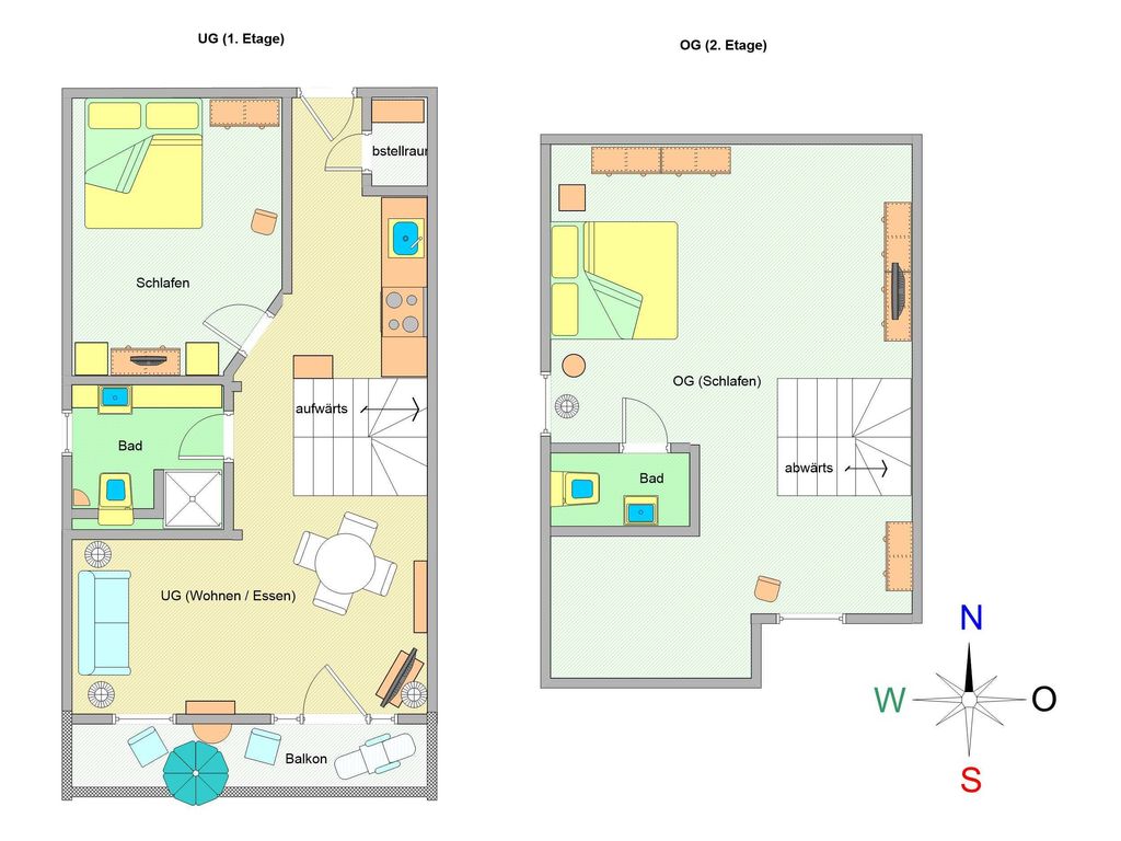 Der Grundriss der Wohnung