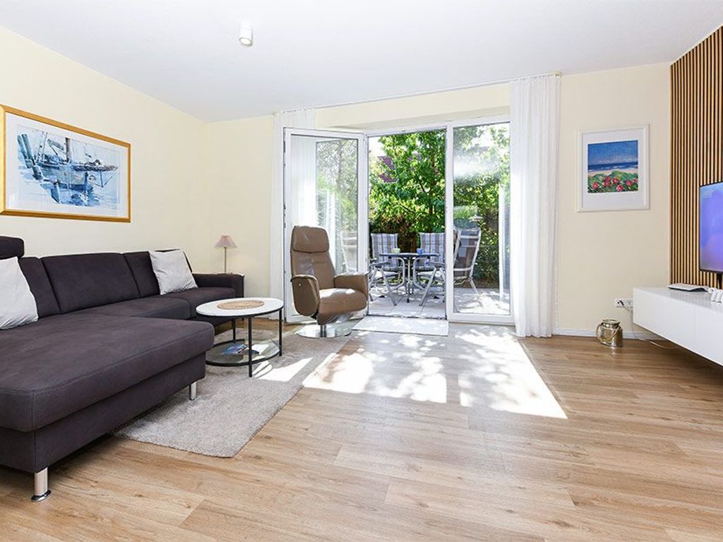 Living room with integrated kitchen area