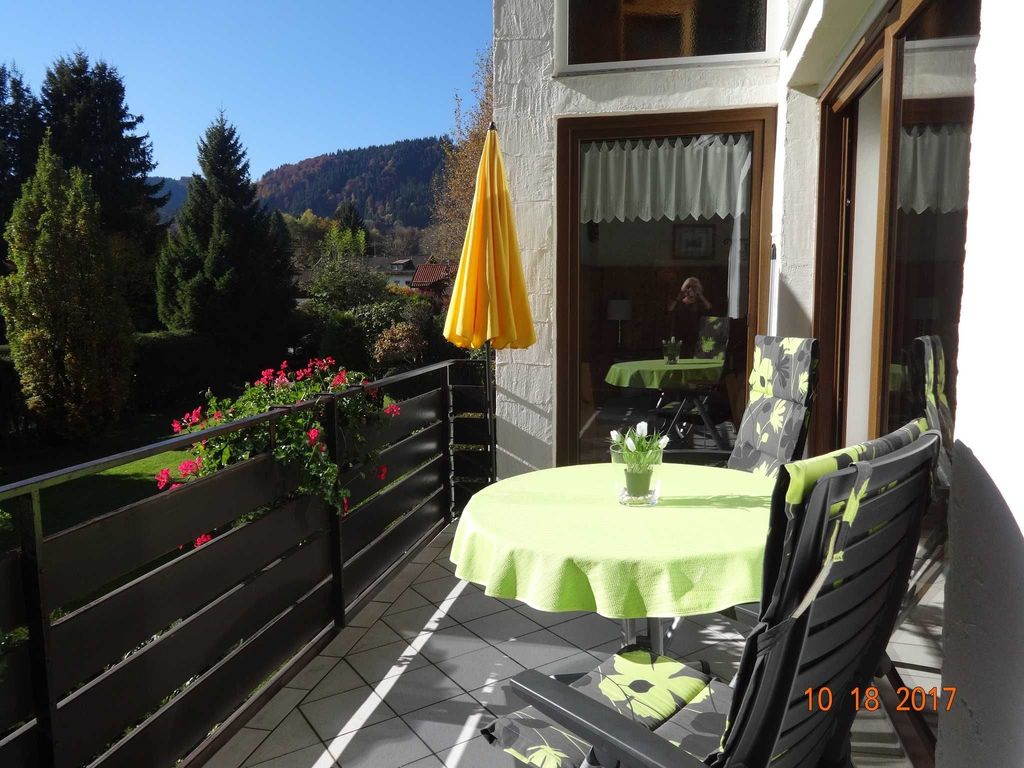 Balkon der Ferienwohnung Nr. 8 in der Anlage Dr. Gaertner