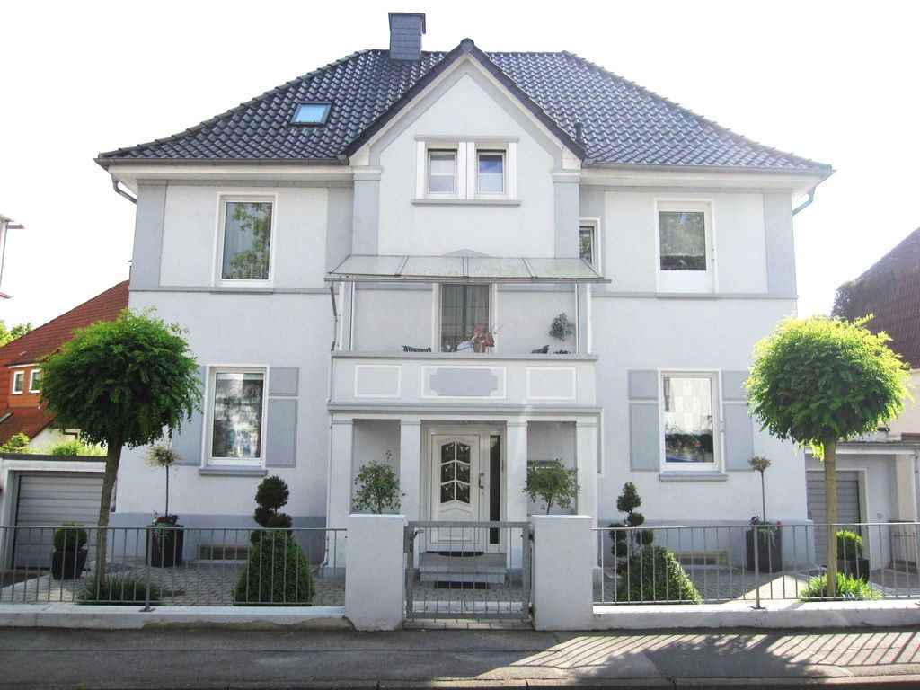 Vorderseite der Stadtvilla **** mit Ferienwohnung 86qm im Erdgeschoss
