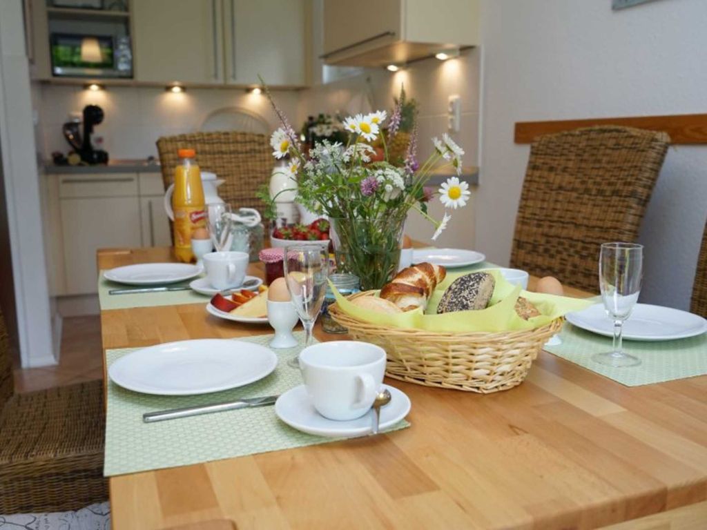 Die offene Wohnküche lädt zum gemeinsamen Frühstück ein.