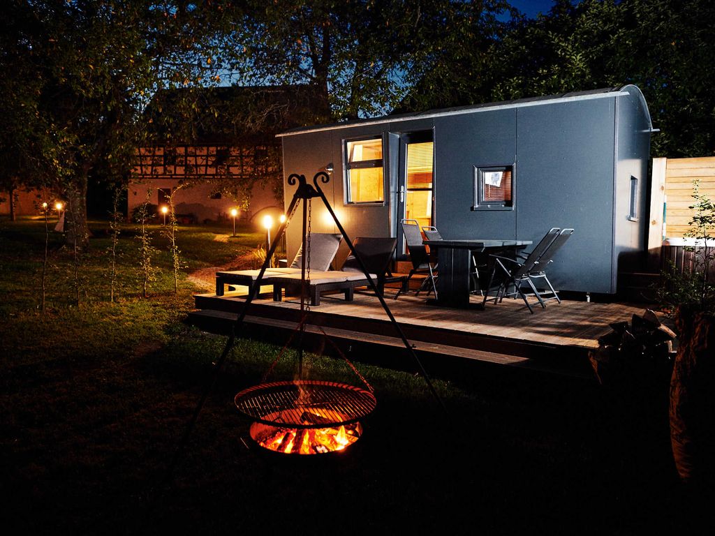 Eine Sommernacht im Schäferwagen in der Fränkischen Schweiz
