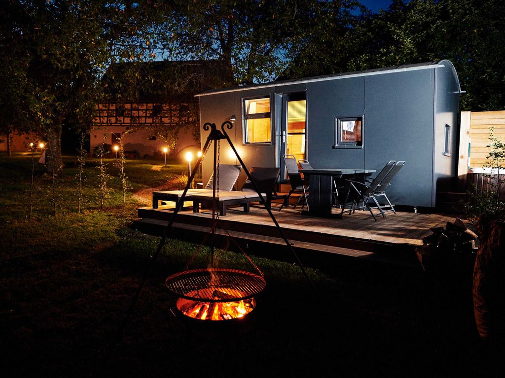 Eine Sommernacht im Schäferwagen in der Fränkischen Schweiz