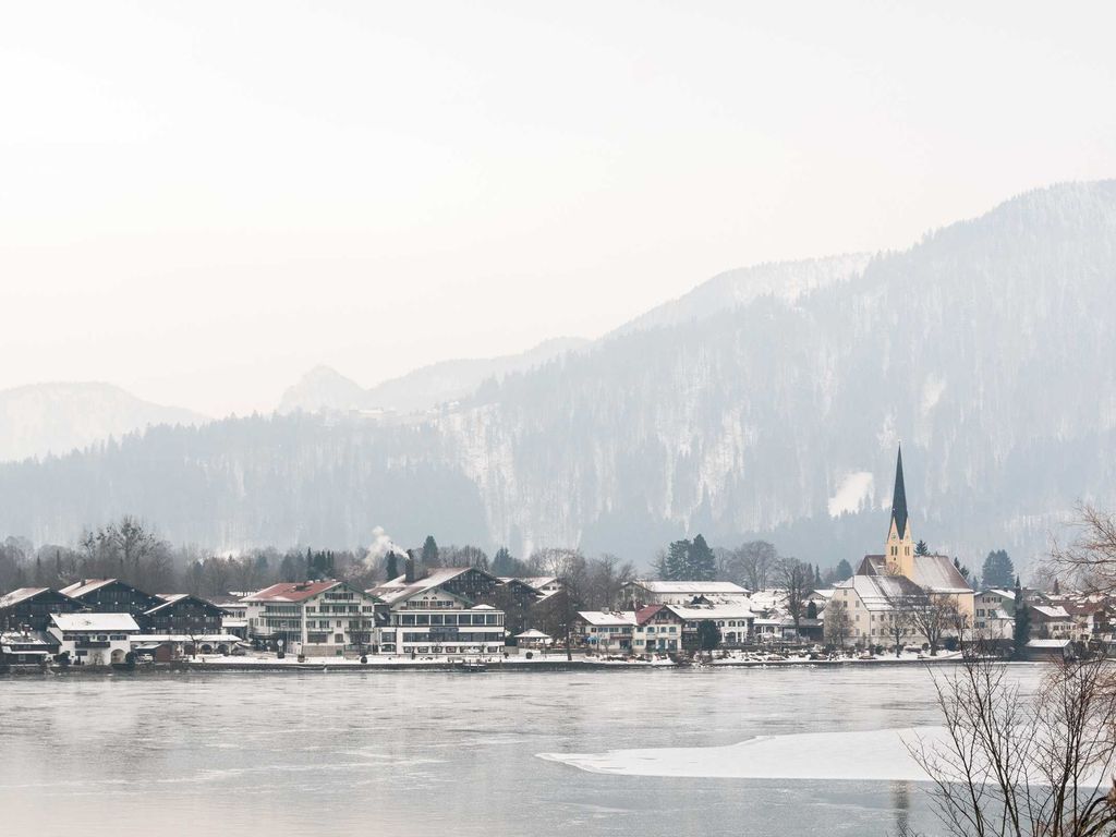 Ferienwohnung Platzhirsch, Ausblick im Winter