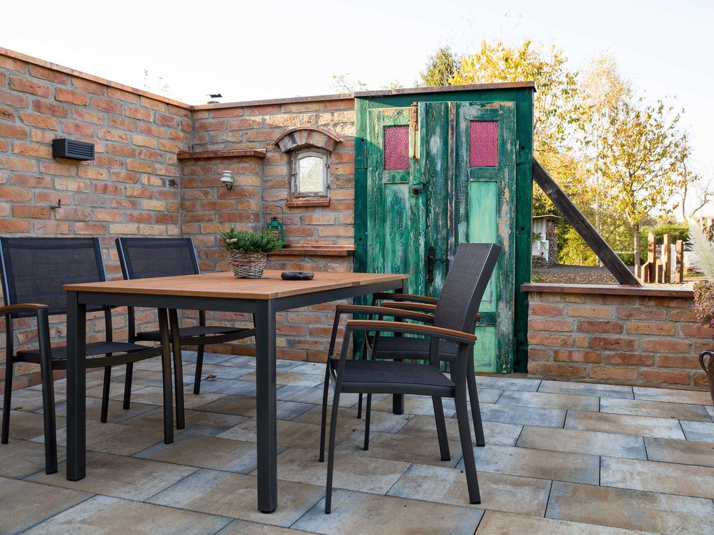 Terrasse der Ferienwohnung