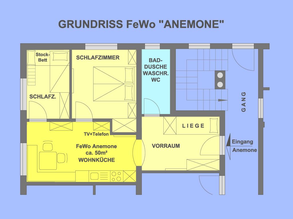 Grundriss FeWo Anemone