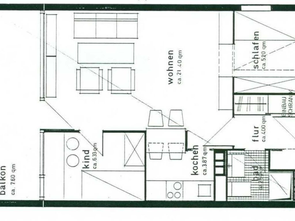 Grundriss, Ferienwohnung Nr. 53, St Peter Ording Bad, Haus Atlantic,  Alter Badweg 11-15