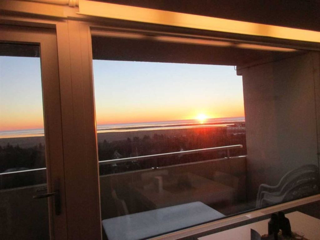 Ausblick bei Sonnenuntergang