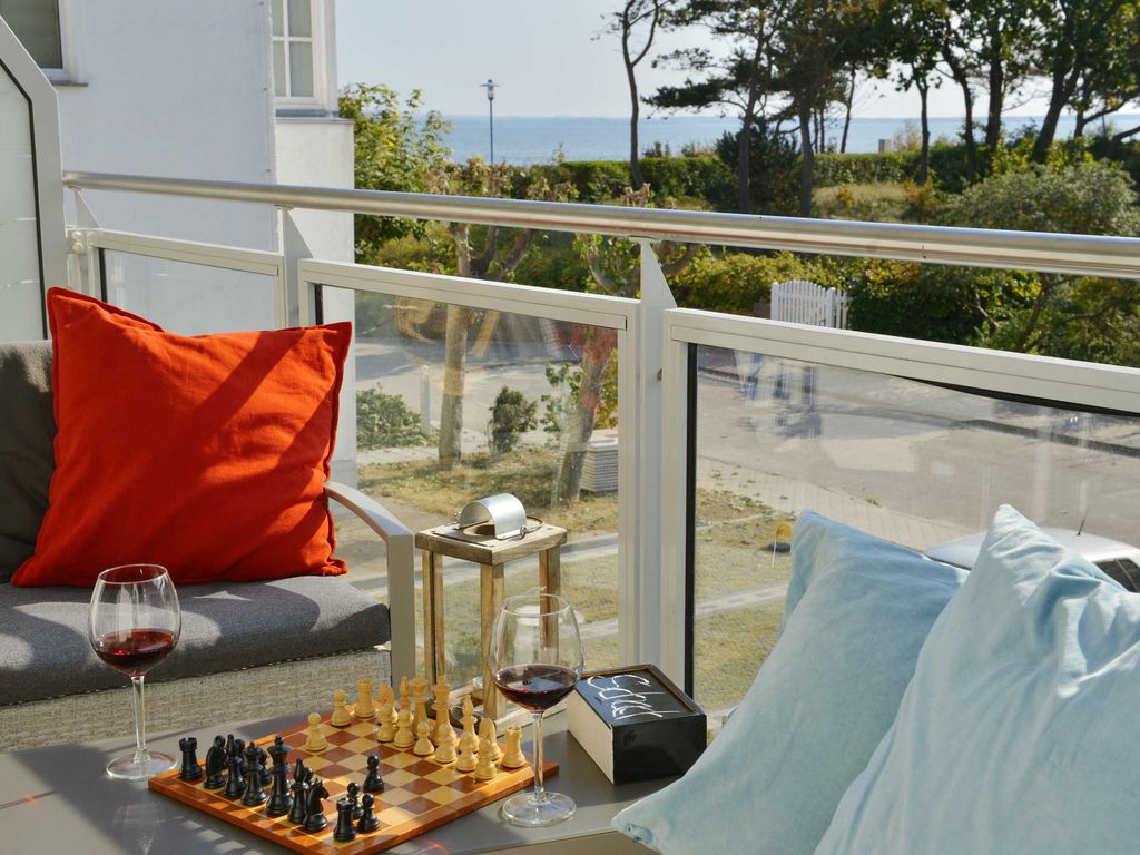 gemütlicher Balkon mit Aussicht