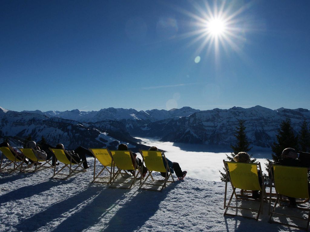 Ausblick von Baumgarten (Bergstation Seilbahn Bezau)