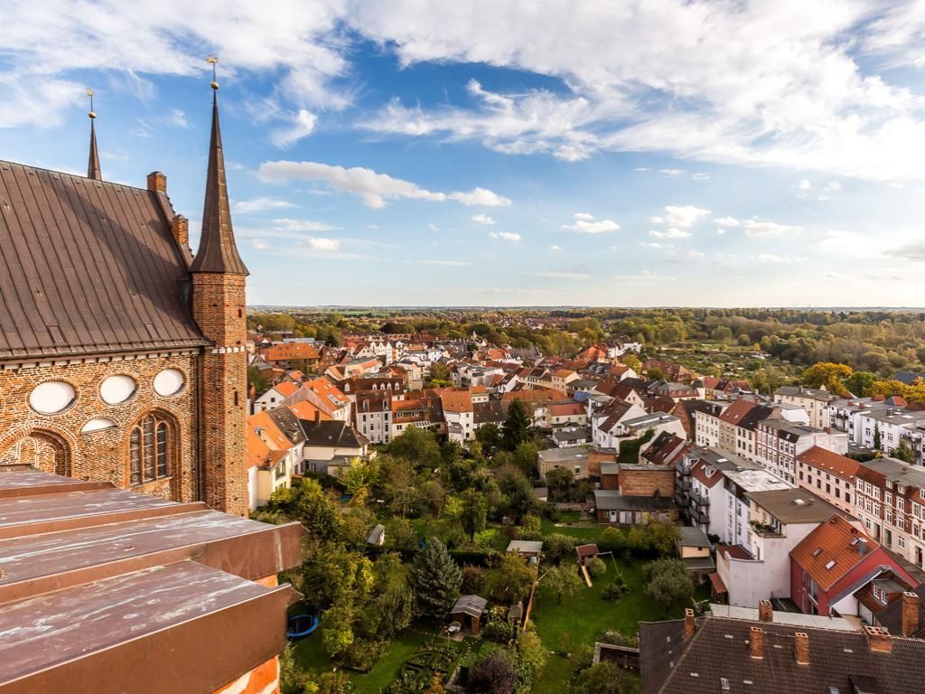 Hansestadt Wismar - Blick auf die Kirche St. Georgen.