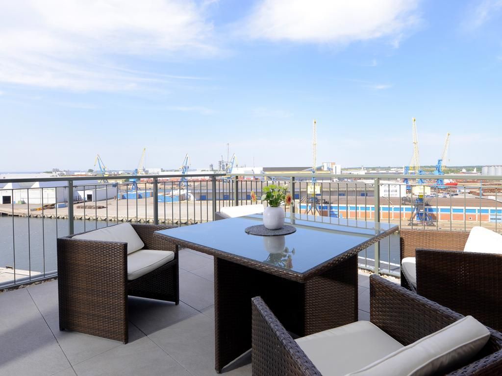 Ohlerich Speicher App. 46 - Blick auf die Traumhafte Dachterrasse