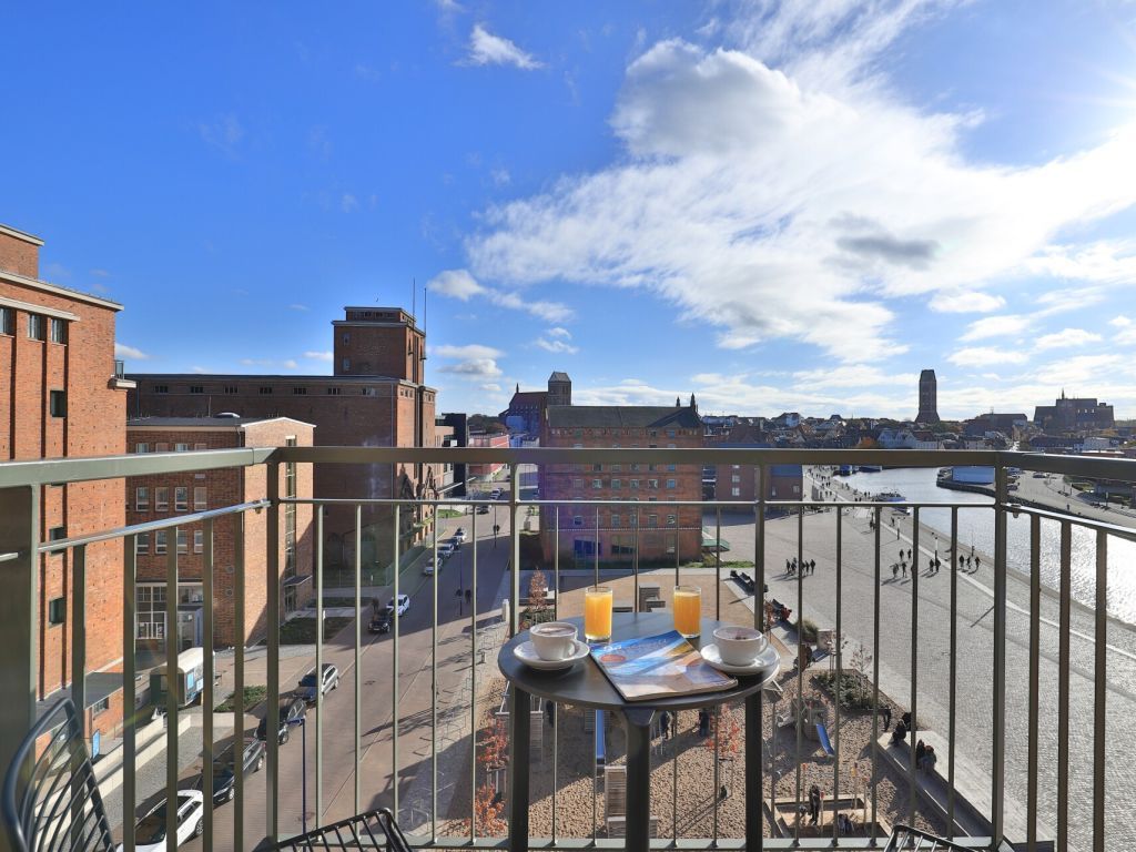 Ohlerich Speicher App. 29 - Blick auf den Balkon und die Altstadt