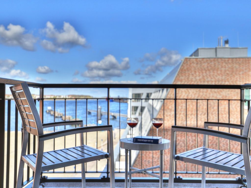 Ohlerich Speicher App. 19 - Blick auf dem Balkon und das Wasser