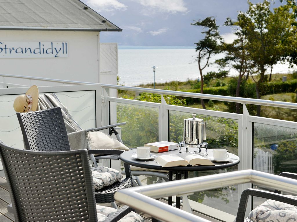 Dachterrasse mit Blick auf die Ostsee