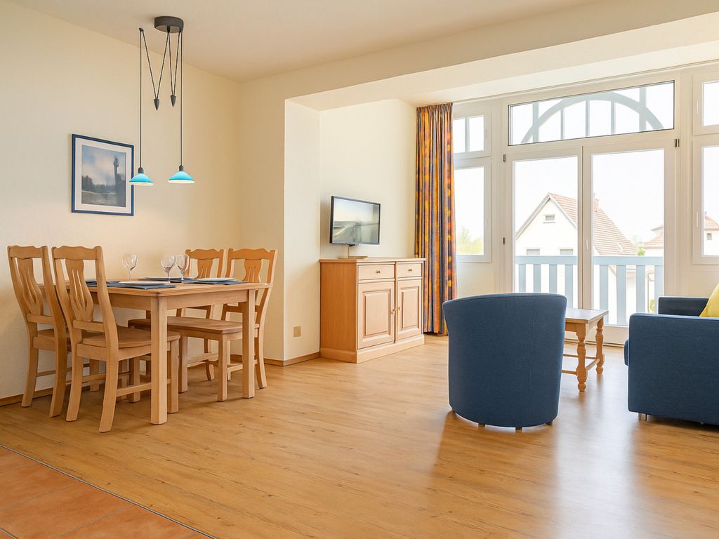 Das Wohnzimmer mit Essecke